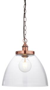 Endon 106895 - Candelabru pe lanț HANSEN 1xE27/10W/230V, finisaj cupru