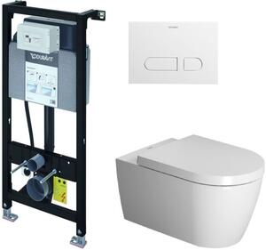 Set vas WC Duravit ME by Starck 2529092000, cadru încastrat Duravit DuraSystem WD1011000000, 0020090000, WD5001011000
