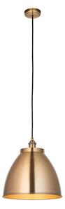 Endon 98744 - Lustră suspendată pe cablu FRANKLIN 1xE27/10W/230V, alamă