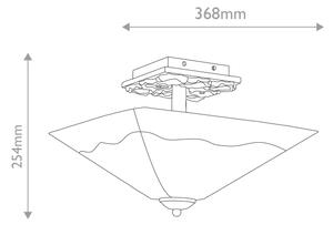 Flambeau STAR-F-S-DS - Plafonieră STAR 2xE27/40W/230V aurie