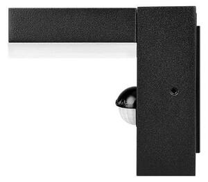 Aplica LED de exterior cu senzor, 9W, 230V, 4000K, IP44, neagră