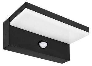 Aplica LED de exterior cu senzor, 9W, 230V, 4000K, IP44, neagră