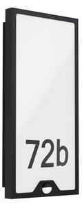 Eglo 780421 - Lampă LED pentru număr de casă cu senzor CASAZZA LED/16W/230V IP44