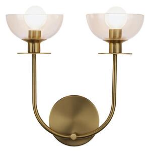 Alora Mood ALM-SYLVIA-2WB-BG-CL - Aplica de perete SYLVIA 2xE14/40W/230V, finisaj auriu