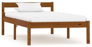 Cadru de pat, maro miere, 100 x 200 cm, lemn masiv de pin