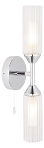 Endon NATORI 97172 - Aplica de perete pentru baie 2xG9/3W/230V IP44 crom lucios