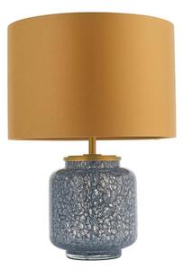 Endon 93067 - Lampă de masă ZINNIA, 1xE27/10W/230V, albastră/aurie