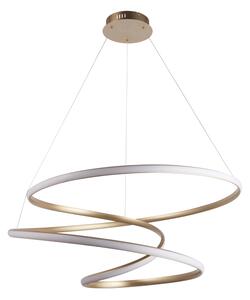 Endon 97639 - Lustră LED reglabilă suspendată pe cablu TWIRL LED/88W/230V 3000K, aurie