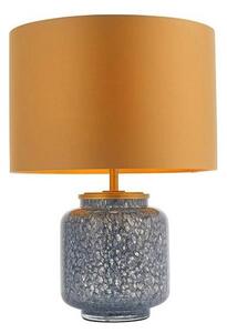 Endon 93067 - Lampă de masă ZINNIA, 1xE27/10W/230V, albastră/aurie