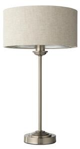 Endon 100646 - Lampă de masă HIGHCLERE, 1xE14/7W/230V, bej/crom mat