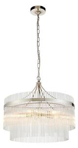 Endon 104112 - Candelabru suspendat MARIETTA 5xE14/7W/230V crom lucios/sticlă clară