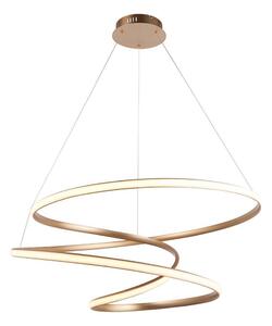 Endon 97639 - Lustră LED reglabilă suspendată pe cablu TWIRL LED/88W/230V 3000K, aurie