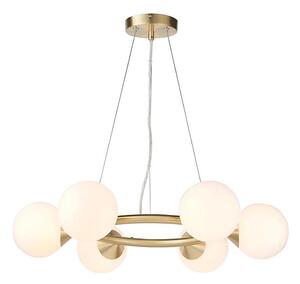 Endon 106390 - Lustră suspendată pe cablu OTIS 6xG9/3W/230V, aurie