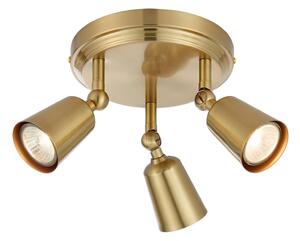 Markslöjd 108980 - Spot aplicat TINY, 3 x GU10, 7W, 230V, alamă