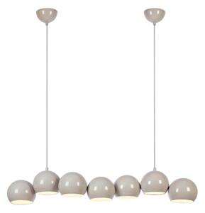 Markslöjd 108914 - Candelabru cu cablu CUPOLO 7xE14/40W/230V, gri