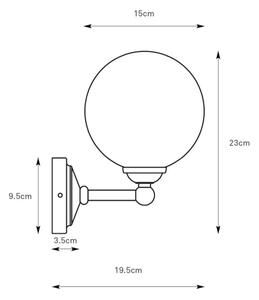 Markslöjd 109022 - Aplica de perete TROPEA 1xG9/20W/230V crom lucios