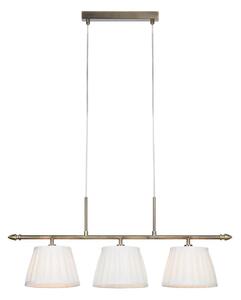 Markslöjd 108975 - Lustră suspendată pe cablu OXFORD 3xE14/40W/230V, alamă/albă