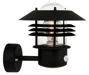 Nordlux - Aplica de perete pentru exterior cu senzor VEJERS 1xE27/60W/230V IP54, argintiu