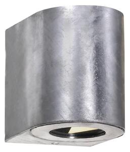Nordlux - CANTO Aplică LED de exterior pentru perete 2xLED/6W/230V IP44 argintie