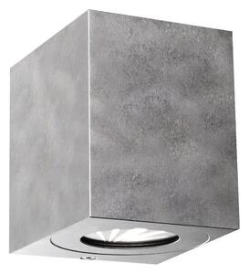 Nordlux - Aplica de perete LED pentru exterior CANTO, 2xLED/6W/230V, IP44, argintie