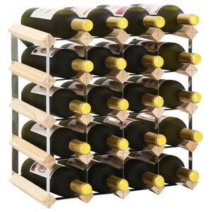 Suport sticle de vin pentru 20 sticle, lemn masiv de pin