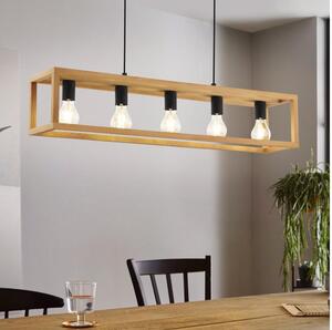 Eglo 32143 - Lustră suspendată pe cablu BLACKCROWN 5xE27/40W/230V maro