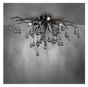 Paul Neuhaus 8090-18 - Lustră aplicată ICICLE 4xG9/40W/230V 30x60 cm negru