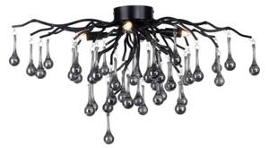 Paul Neuhaus 8090-18 - Lustră aplicată ICICLE 4xG9/40W/230V 30x60 cm negru