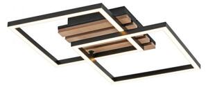 JUST LIGHT. 14053-79 - Plafonieră LED AKUSTIKA LED/15W/230V, stejar/negru
