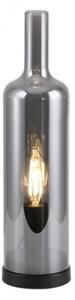 JUST LIGHT. 14006-25 - Lampă de masă BOTTLE 1xE14/25W/230V negru/fumuriu
