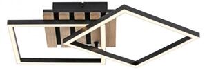 JUST LIGHT. 14053-79 - Plafonieră LED AKUSTIKA LED/15W/230V, stejar/negru