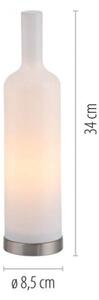 JUST LIGHT. 14006-16 - Lampă de masă BOTTLE 1xE14/25W/230V albă
