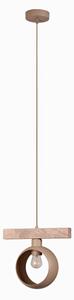 Duolla - Pendul suspendat pe cablu IRONLINE 1xE27/15W/230V pin/stejar/bej