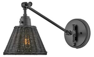 Hinkley HK-ARTI-1W-BK-BR - Aplică spot de perete ARTI, 1xE27/60W/230V, neagră