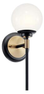 Kichler KL-BENNO1-BK-CPZ - Aplica LED pentru baie BENNO 2xG9/3W/230V, aurie, IP44