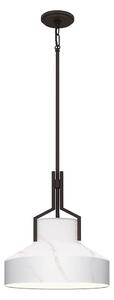Quoizel QZ-BRECKEN-2P-OZ-ABG - Candelabru BRECKEN 2xE27/60W/230V negru/decor marmură