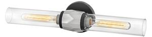 Hinkley HK-ELLISON2-BK-BN - Aplica de baie ELLISON 2xE27/40W/230V IP44 neagră