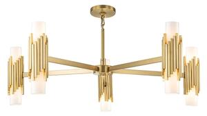 Elstead MARVELE10-AB-OPAL - Lustru pe tijă MARVELE, 10 x E14, 40 W, 230 V, auriu