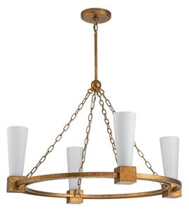 Elstead KRISTY4-DG-OPAL - Candelabru pe tijă KRISTY 4xE27/40W/230V, finisaj cupru