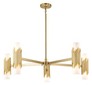 Elstead MARVELE10-AB-OPAL - Lustru pe tijă MARVELE, 10 x E14, 40 W, 230 V, auriu
