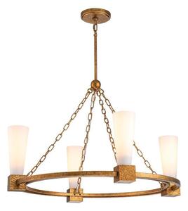 Elstead KRISTY4-DG-OPAL - Candelabru pe tijă KRISTY 4xE27/40W/230V, finisaj cupru