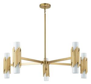 Elstead MARVELE10-AB-OPAL - Lustru pe tijă MARVELE, 10 x E14, 40 W, 230 V, auriu