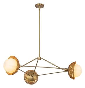 Alora Mood ALM-PERTH3-GD - Lustra PERTH pe tijă 3xE14/40W/230V auriu