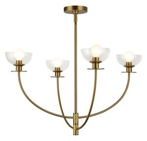 Alora Mood ALM-SYLVIA4-BG-CL - Candelabru pe tijă SYLVIA 4xE14/40W/230V auriu