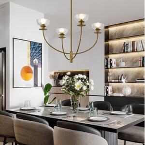 Alora Mood ALM-SYLVIA4-BG-CL - Candelabru pe tijă SYLVIA 4xE14/40W/230V auriu