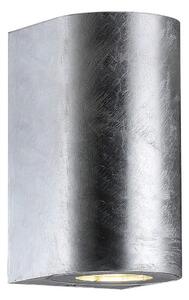 Nordlux - Aplica de perete pentru exterior CANTO, 2xGU10/28W/230V, IP44, argintiu