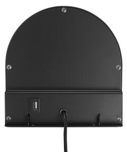 Nordlux - Lampă de perete CODY cu poliță, 1xGU10/15W/230V, neagră