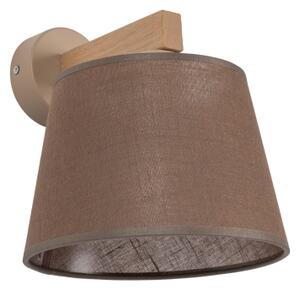 Brilagi - Lampă de perete LATTE SABIA 1xE27/15W/230V pin/maro
