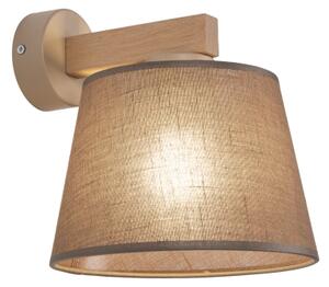 Brilagi - Lampă de perete LATTE SABIA 1xE27/15W/230V pin/maro