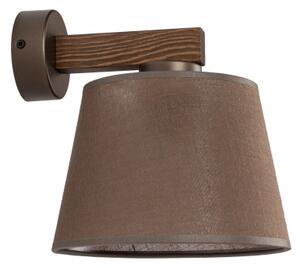 Brilagi - Aplica de perete LATTE 1xE27/15W/230V pin/maro